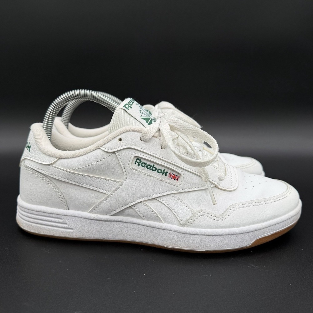 Reebok Club MEMT Running Sneakers Women's White‎ Leather Lace-Up Classic - 8.5